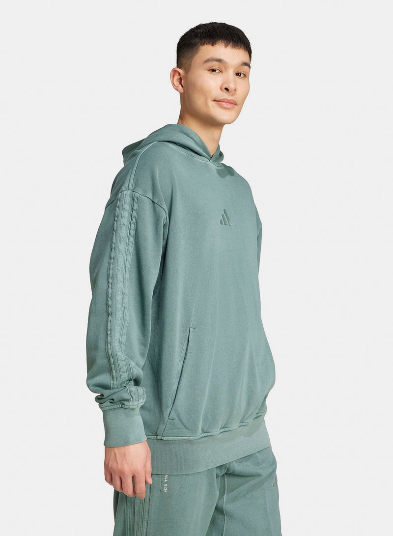Adidas All Szn French Terry Washed Hoodie - Image 3