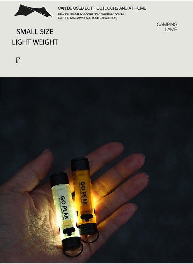 OASIS DESERT Outdoor Flashlight Charging Magnetic Hook Camping Tent Light Led Keychain Flashlight Cap Clip Emergency  - Image 2