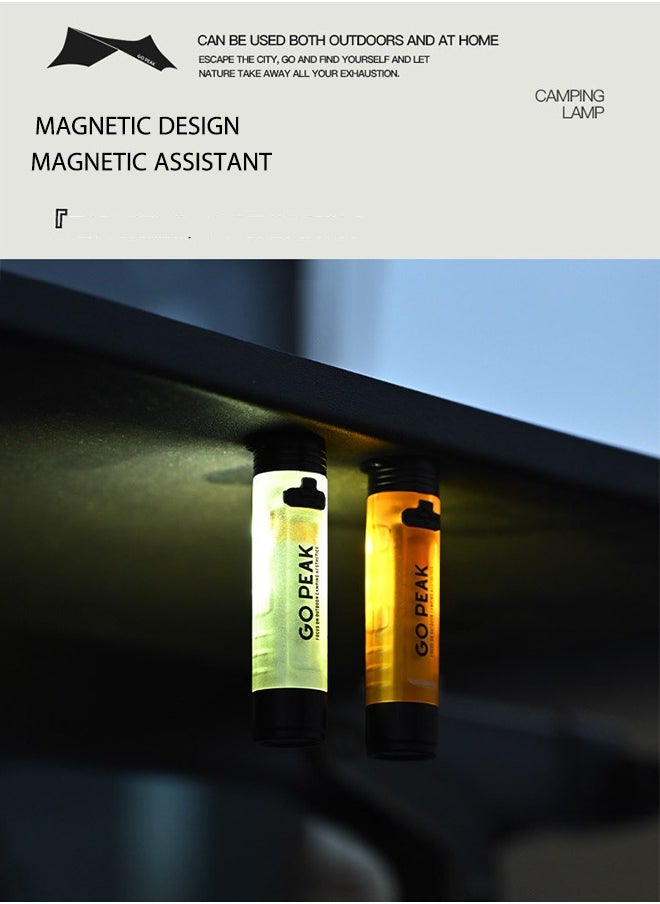 OASIS DESERT Outdoor Flashlight Charging Magnetic Hook Camping Tent Light Led Keychain Flashlight Cap Clip Emergency  - Image 3