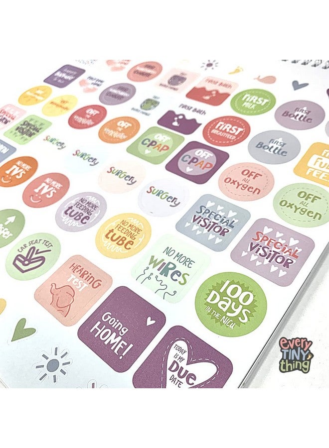 Every Tiny Thing My First Year - A NICU Baby Calendar with NICU Milestone Stickers to celebrate 365 days of precious memories starting in the Neonatal Intensive Care Unit (12x12) - Image 5