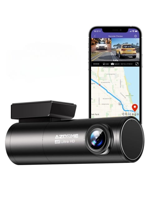 Dash Camera, 4k Dash Cam Front And Rear, Built In 5G WIFI GPS Dual Dashcams, Voice Control Car Camera With Night Vision, Car Drive Recorder With G Sensor, Parking Monitor