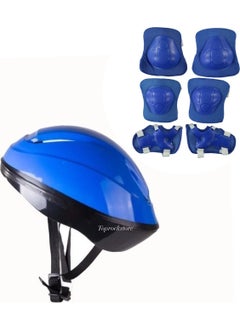Toprock Store Children's Helmet, Knee and Elbow Pads Set 7 Pieces 