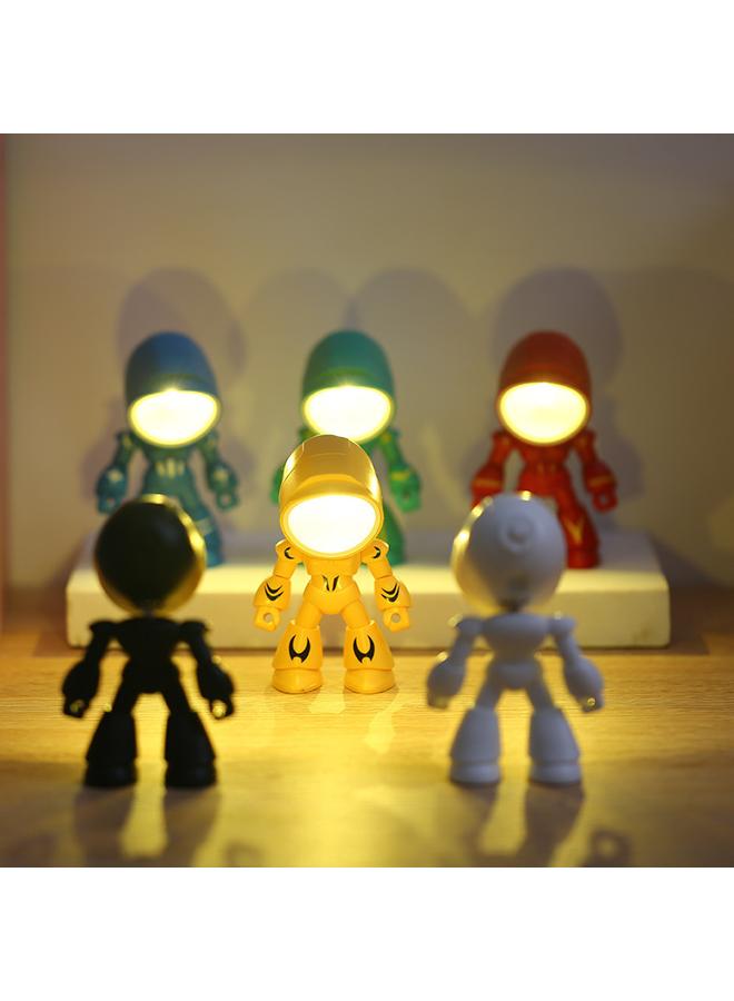 Bluejw New Robot Nightlight DIY Decorative Desktop Ornaments Cartoon Fighter Hero Magnetic Mini Cartoon Table Lamp - Image 5