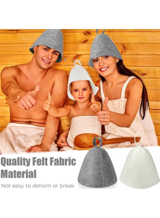 طقم قبعتين للساونا للرجال والنساء، لحماية الرأس في الحمام، قبعة بخارية قابلة للتنفس، من مستلزمات الاستحمام - Image 3