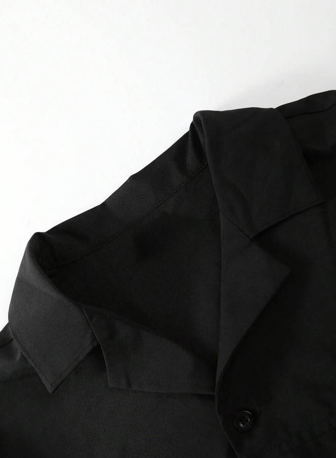 Take Two Men Black Casual Shirt and Pants Co-Ords - Image 4