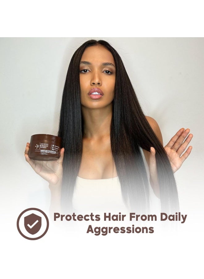 Nutree Professional Hair Treatment Mask Damaged Dark Brown Color BONDOX 8.8oz | Color Depositing Mask with Almond Oil | Marine Seaweed Collagen | Formaldehyde-Free | Enhances Elasticity, Flexibility, Softness & Moisture - Image 2