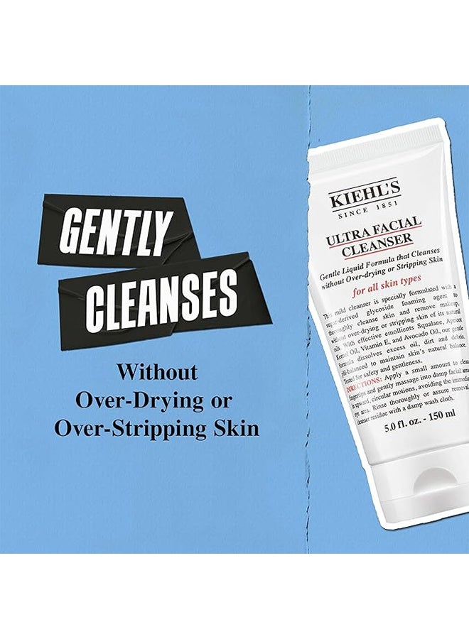 كييلز منظف الوجه الفائق 150 مل، صيغة غسل الوجه الرقيقة، منظف الرغوة لتجفيف البشرة العادية والحساسة - Image 4