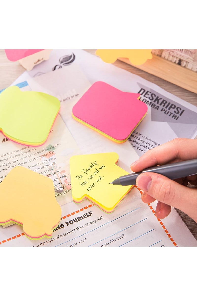 Deli EA03102 Temple-Shape Sticky Notes, 20 Sheets, 76×76 mm, Multicolour - Image 3