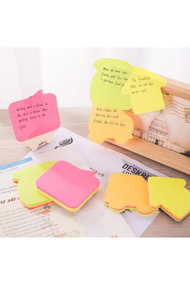 Deli EA03102 Temple-Shape Sticky Notes, 20 Sheets, 76×76 mm, Multicolour - Image 4