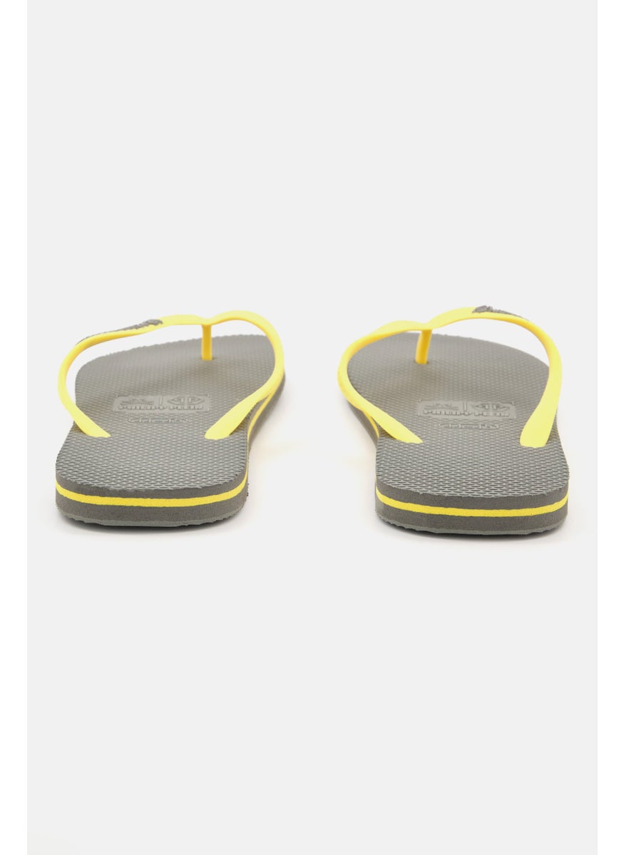 PHILIPP PLEIN Men Slip On Brand Logo Slippers, Grey  - Image 2