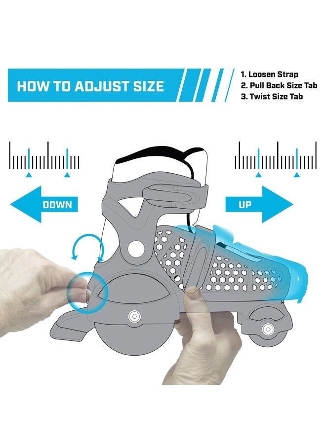 Roller Derby Fun Roll Adjustable Roller Skates for Beginners, Boys & Girls Medium (11-2) - Image 5