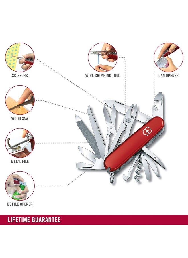 Swiss Army Knife, a portable multi-functional tool, a portable tool with 33 functions, suitable for various scenarios such as outdoor activities, rock climbing, and other outdoor adventures.