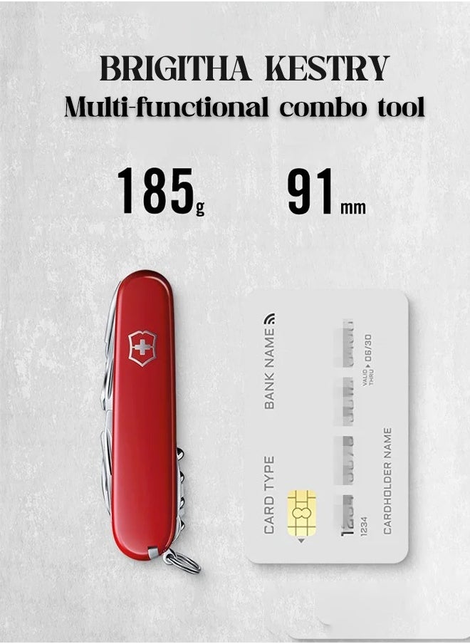 Swiss Army Swiss Army Knife, a portable multi-functional tool, a portable tool with 33 functions, suitable for various scenarios such as outdoor activities, rock climbing, and other outdoor adventures.  - Image 3