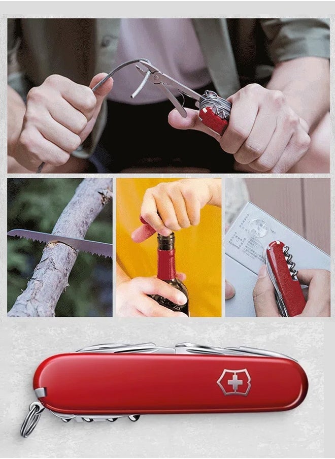 Swiss Army Swiss Army Knife, a portable multi-functional tool, a portable tool with 33 functions, suitable for various scenarios such as outdoor activities, rock climbing, and other outdoor adventures.  - Image 5