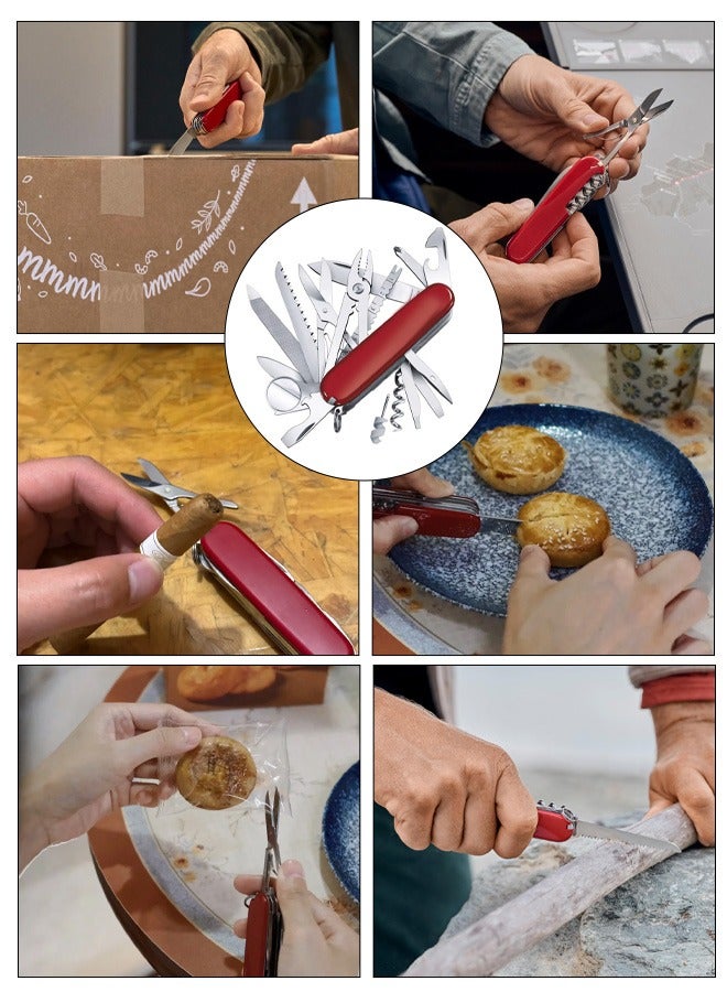 Swiss Army Swiss Army Knife, a portable multi-functional tool, a portable tool with 33 functions, suitable for various scenarios such as outdoor activities, rock climbing, and other outdoor adventures.  - Image 1