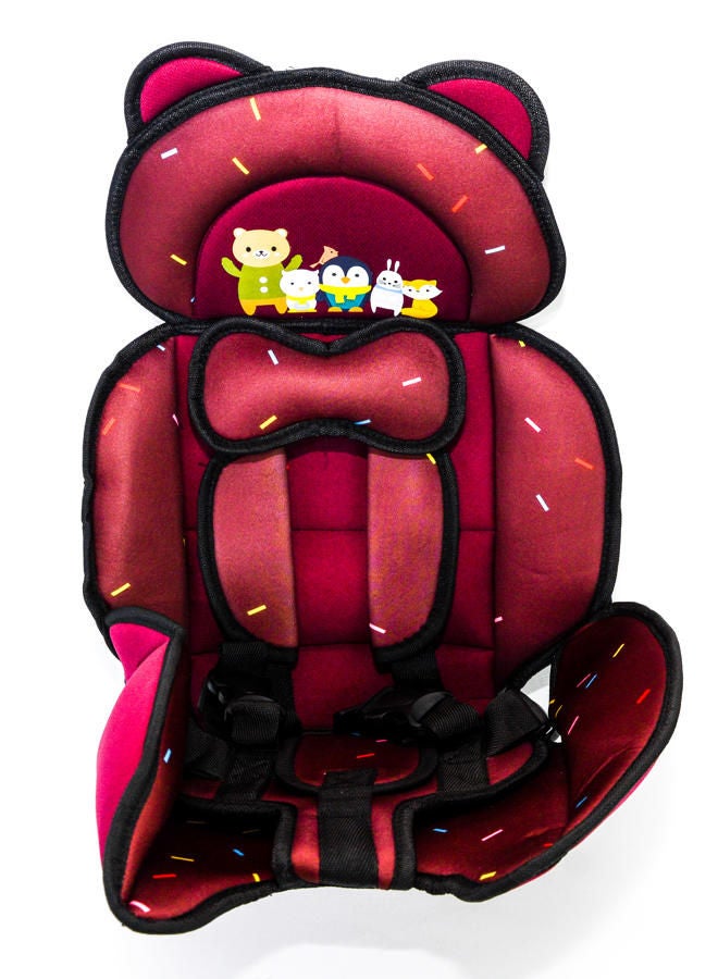 Baby Car Seat - Bear Maroon - Image 1