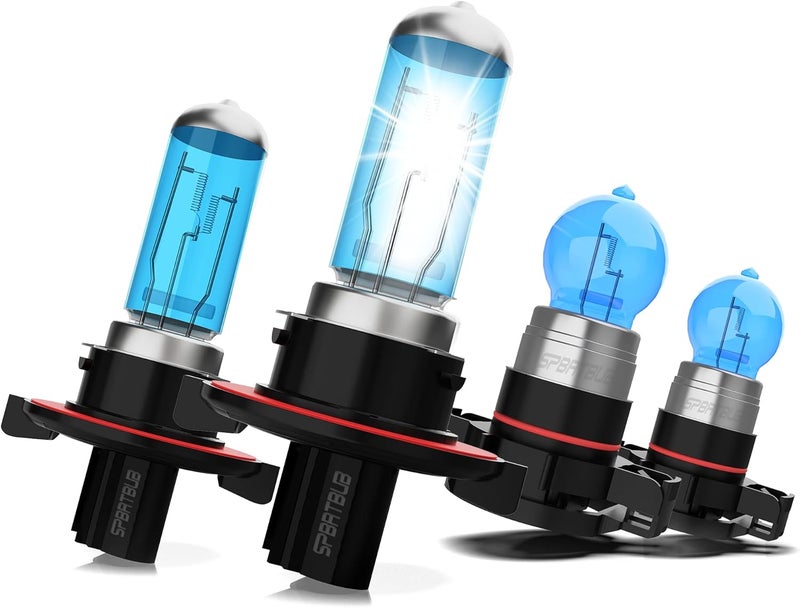 SPBRTBUB Halogen Headlight and Fog Light Bulbs Compatible with GMC Yukon 2007-2014, 4 Pack - Image 1