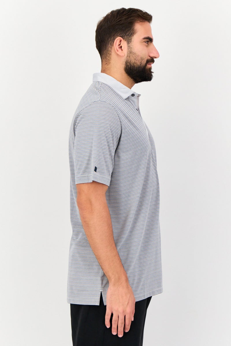 Greg Norman Men Sportswear Fit Short Sleeve Golf Polo Shirt, Multicolor  - Image 4
