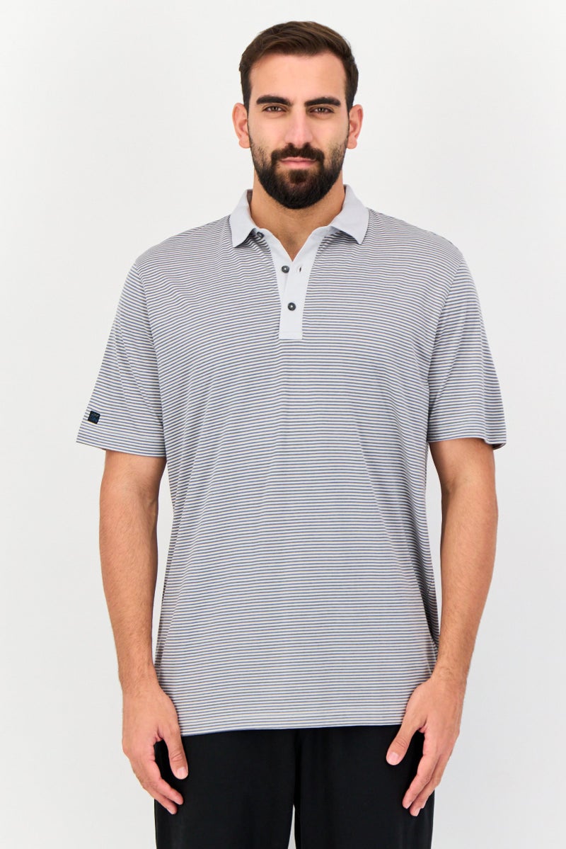 Greg Norman Men Sportswear Fit Short Sleeve Golf Polo Shirt, Multicolor  - Image 1