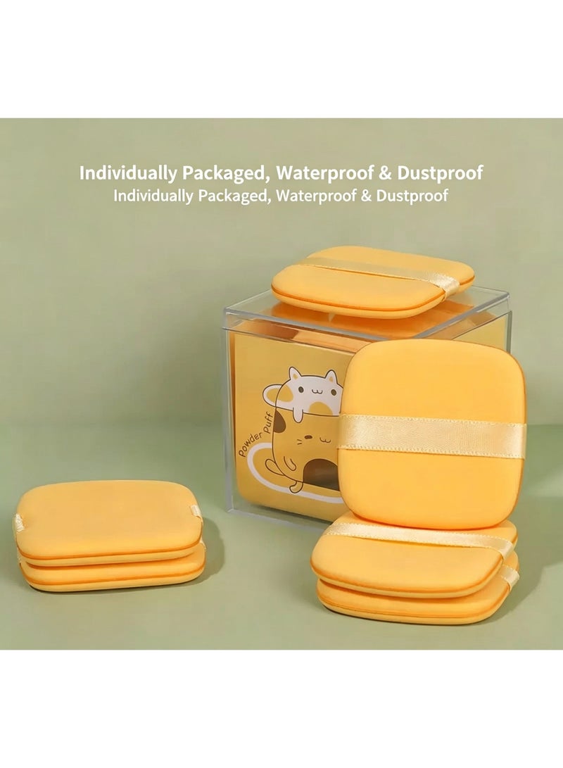 Myonly 7PCS,MYONLY  Butter Cookie Cushion Puffs, Dual-Use Dry And Wet Makeup Sponges, Makeup Tools - Image 5