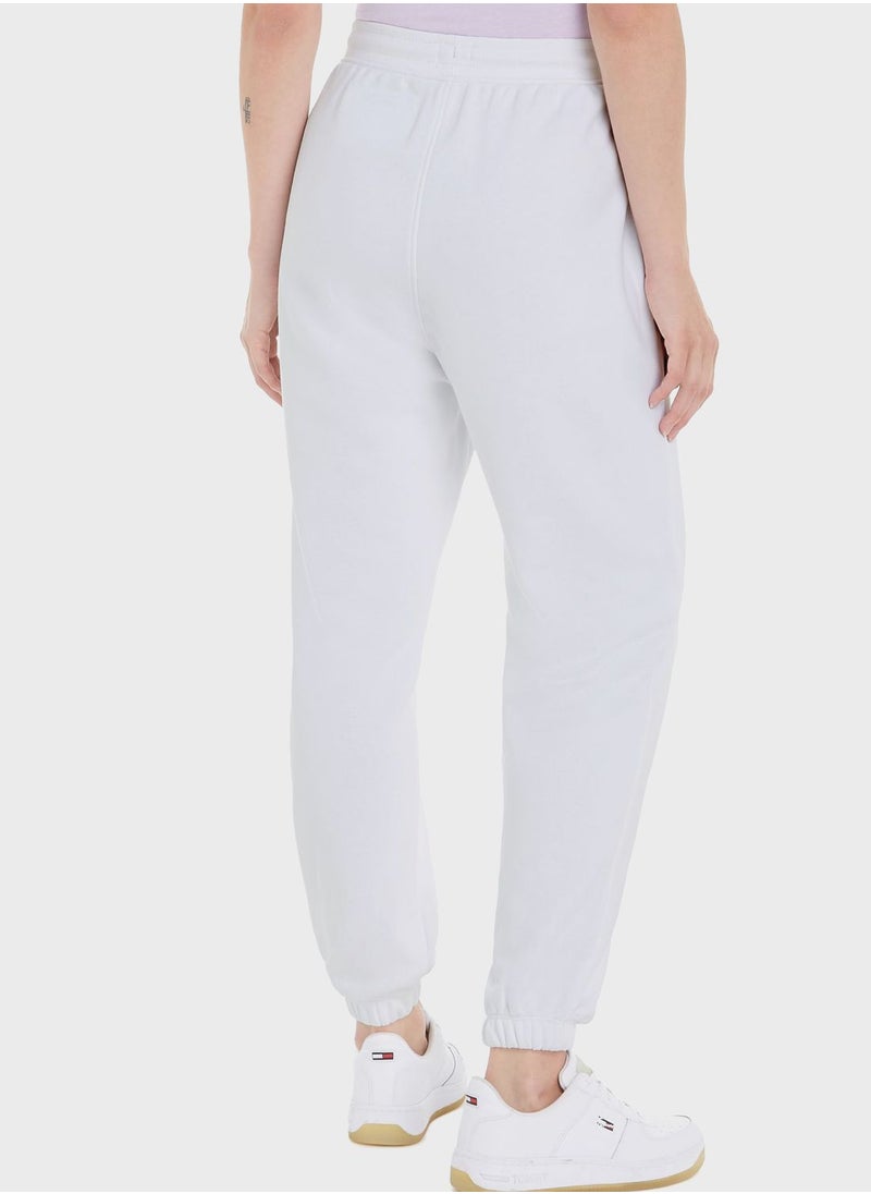 TOMMY JEANS - High Waist Logo Sweat Pants - Image 1