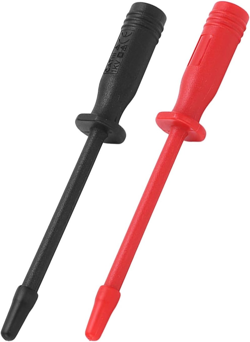 Piercing Multimeter Test Hook, 2PCS with 4mm Connector, Insulation Test Needle - High Safety Insulation, Stainless Steel Piercing, Ideal for Car Repair and Circuit Testing - Image 3