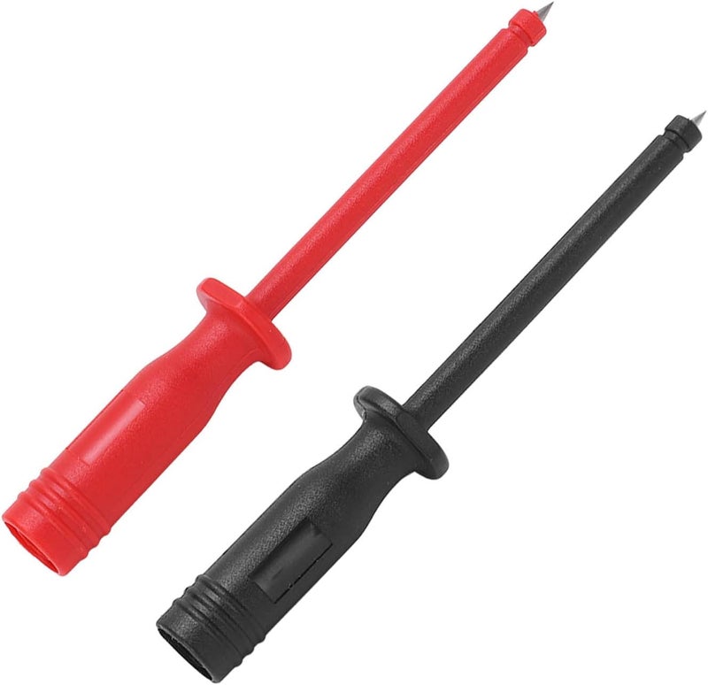 Piercing Multimeter Test Hook, 2PCS with 4mm Connector, Insulation Test Needle - High Safety Insulation, Stainless Steel Piercing, Ideal for Car Repair and Circuit Testing - Image 2