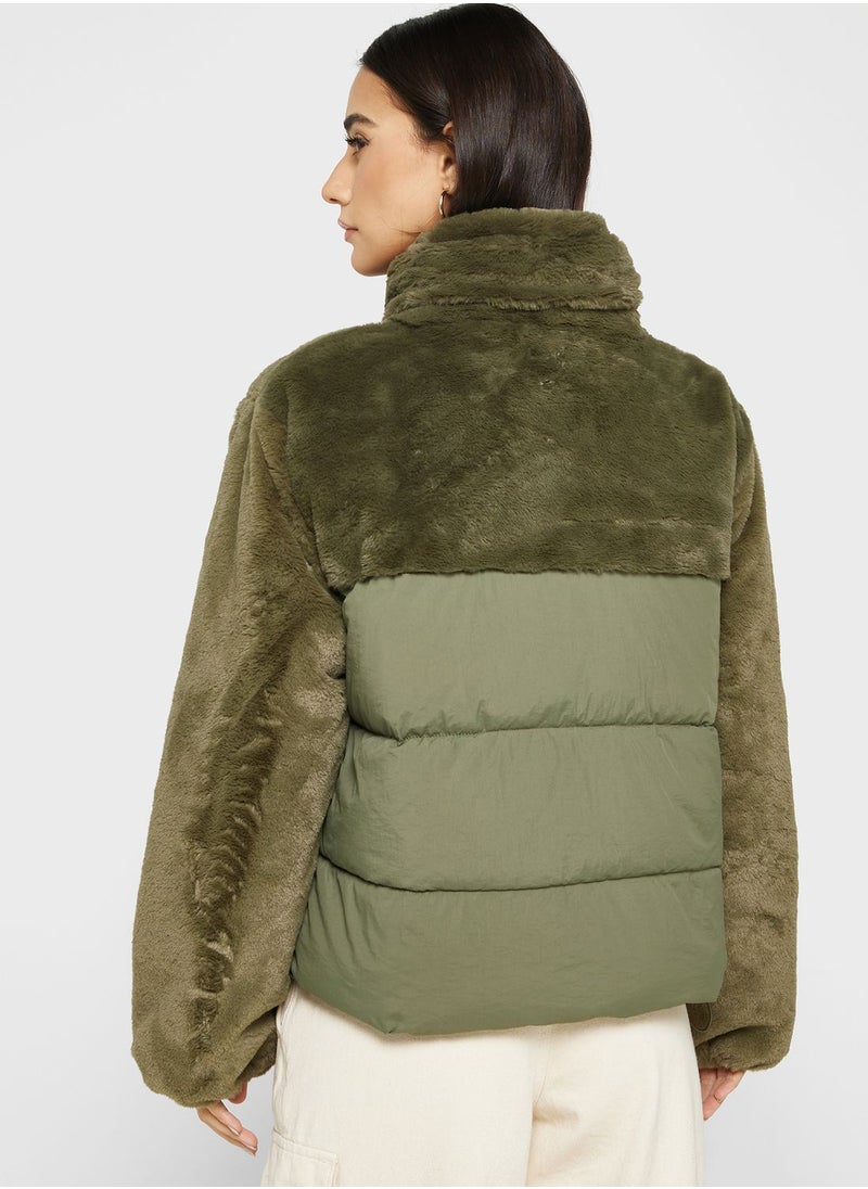 ONLY - High Neck Puffer Jacket - Image 1