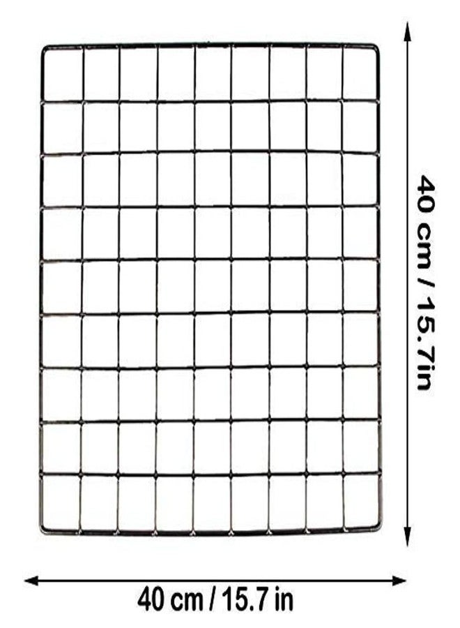 PIKIFY DIY Steel Grid Photo Frame for Wall [40 * 40 cm] Clip Holder Photo Frame,Multi Functional Creative Mesh Wall Grid [ Made in India ] (3, Black) - Image 4