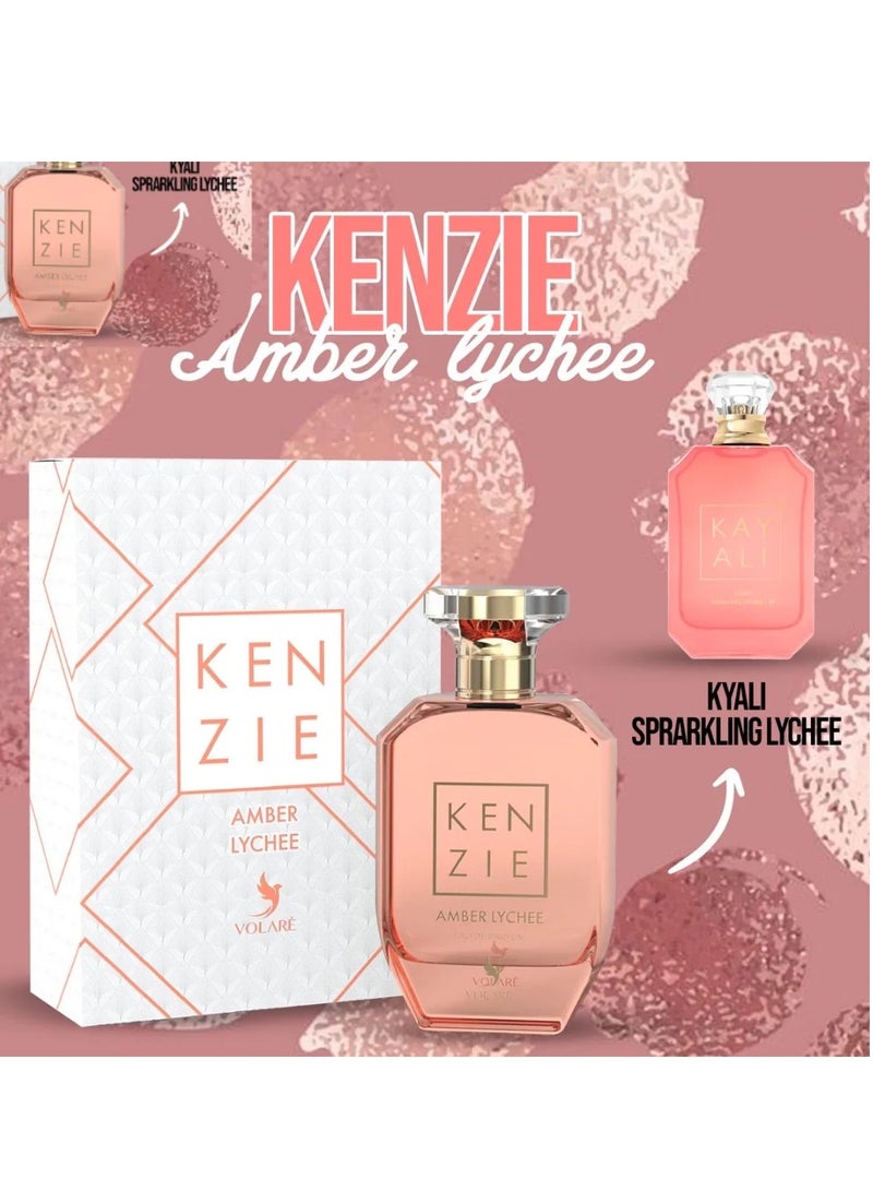 VOLARE Kenzi Amber Lychee Eau de Parfum for Women - 100ml (inspired by KAYALI EDEN SPARKLING LYCHEE 39 )  - Image 4