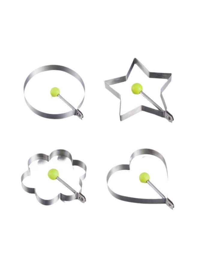 Creative Thickened Stainless Steel Fried Egg Mold Fried Egg Mold Fried Egg Ring-Specifications:Heart-shaped - Image 5