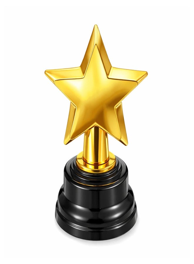 Exircy Star Trophy, Gold Mini Award Cup Plastic Tiny Small Trophy Cups for Sports Tournaments and Parties Winning Prizes - Image 1