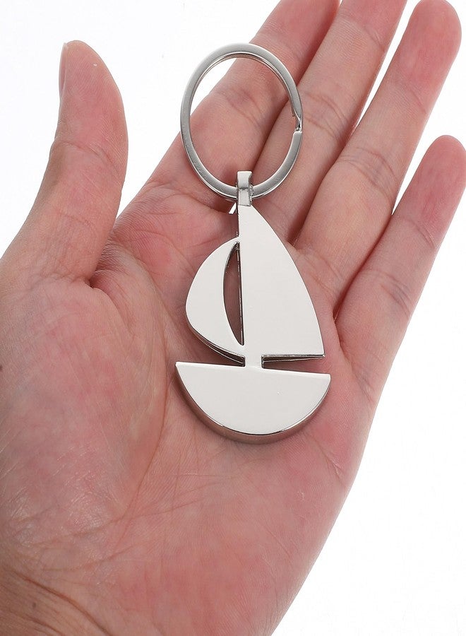 PACKOVE Sailboat Keyring Sailor Keychain Anchor Metal Keychains Nautical Keychain Boat Keyring Sailing Key Pendant Sailor For Captain Boating Lover - Image 4