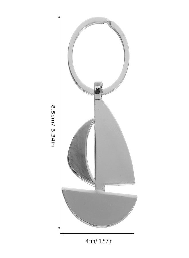 PACKOVE Sailboat Keyring Sailor Keychain Anchor Metal Keychains Nautical Keychain Boat Keyring Sailing Key Pendant Sailor For Captain Boating Lover - Image 2