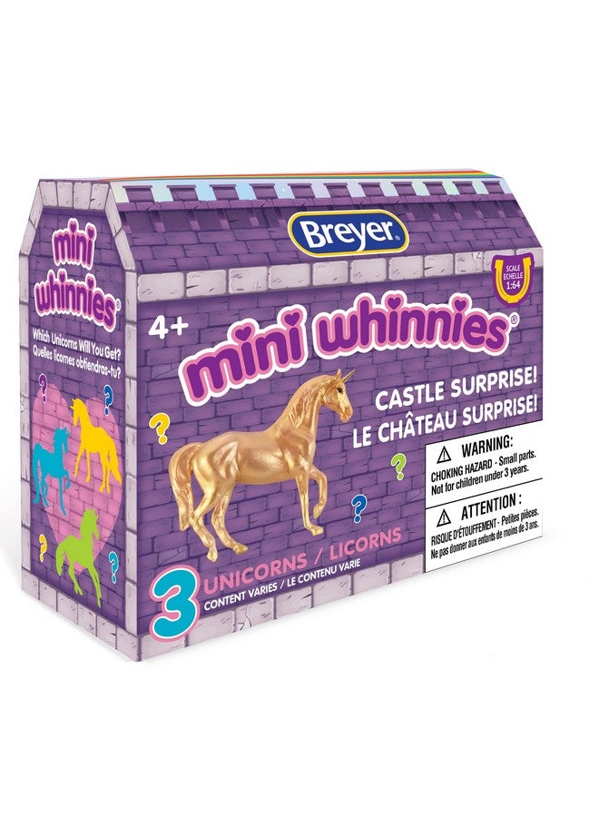Breyer Breyer Horses Mini Whinnies Castle Surprise | 3 Unicorns | Random Assortment | 1:64 Scale | Unicorns Measure 2" x 1.5" | Model #7848 - Image 1
