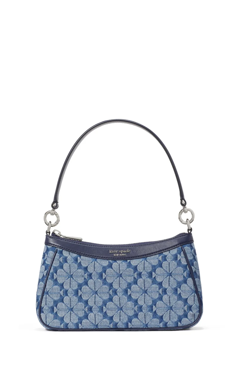 كيت سبيد Spade Flower Jacquard Denim Convertible Shoulder Bag