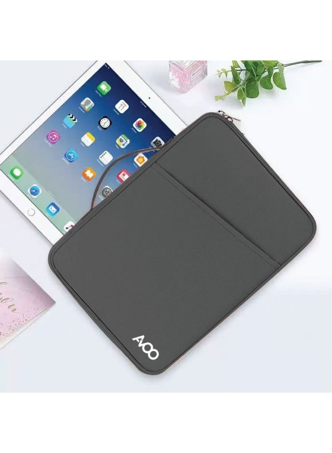 AVOO Padded tablet sleeve with a modern grey design that protects your device from shocks and scratches. - Image 4