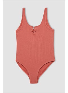 DeFacto Girl Slim Fit Woven Swimsuit  - Image 4