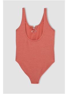 DeFacto Girl Slim Fit Woven Swimsuit  - Image 3