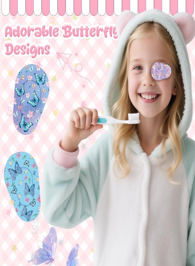 CoolShef 40Pcs Eye Patch for Kids Girls | 8 Styles Adhesive Eye Patches for Lazy Eye | Breathable Eyepatch for Amblyopia Light Blocking - Image 5
