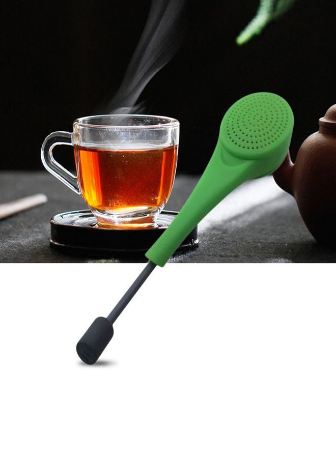 NIBEMINENT Lovely Spoon Total Tea Infuser Green 18x4x2centimeter - Image 3
