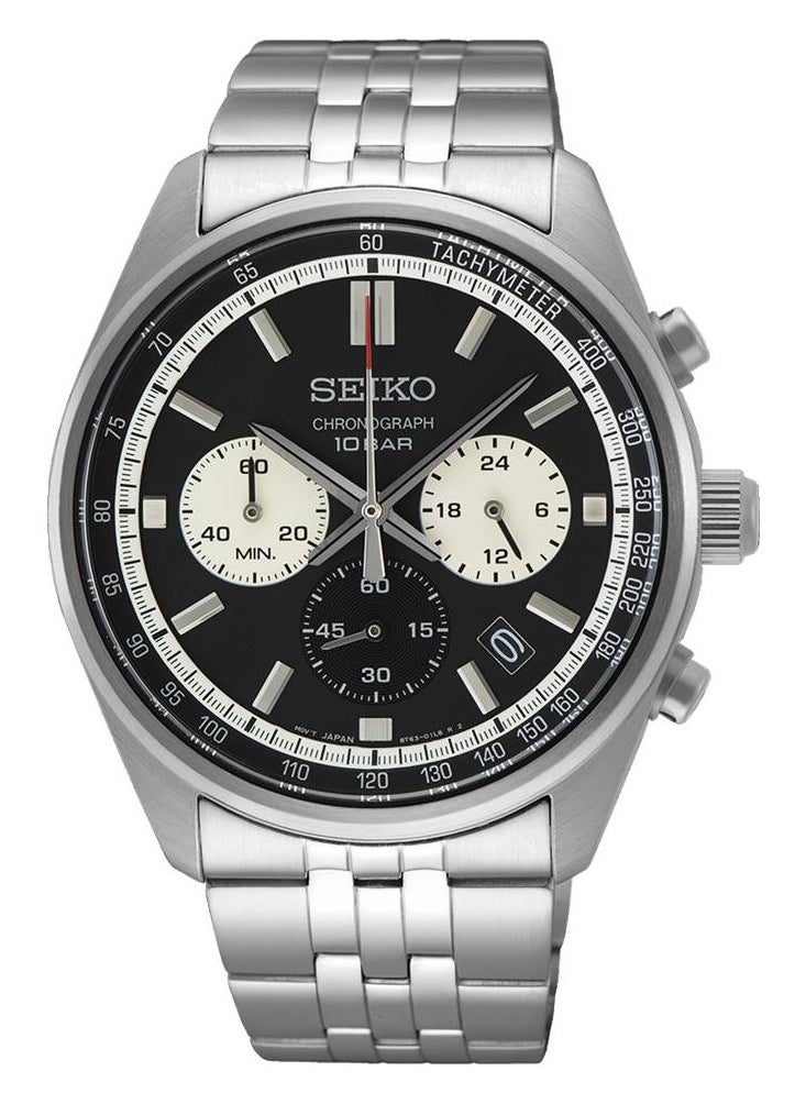 Seiko Chronograph Quartz Stainless Steel Men's Watch SSB429P1  - Image 1