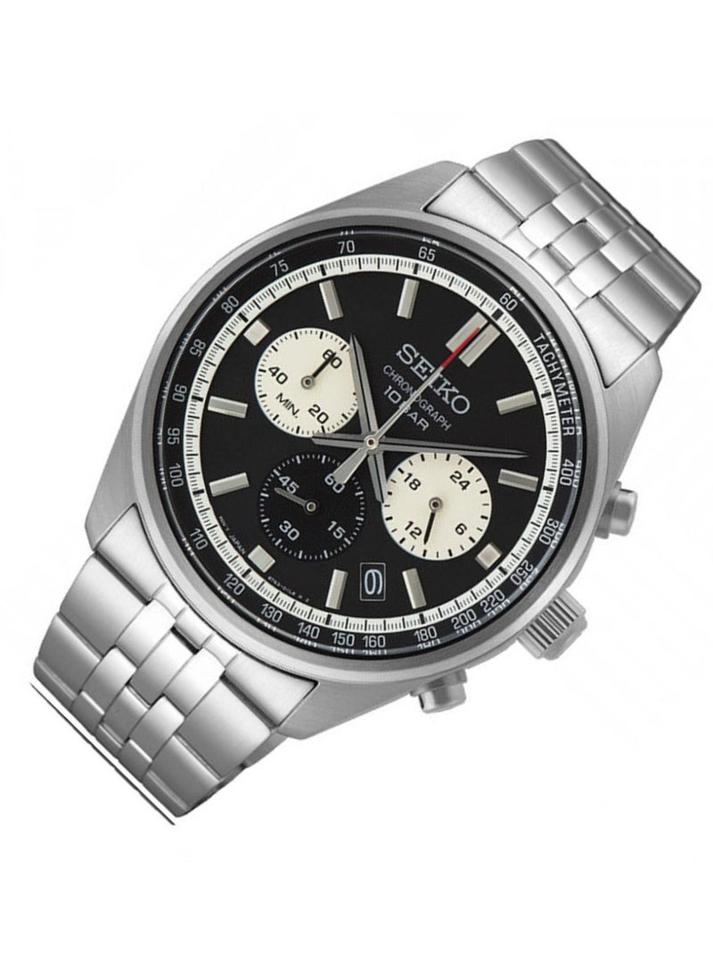 Seiko Chronograph Quartz Stainless Steel Men's Watch SSB429P1  - Image 2