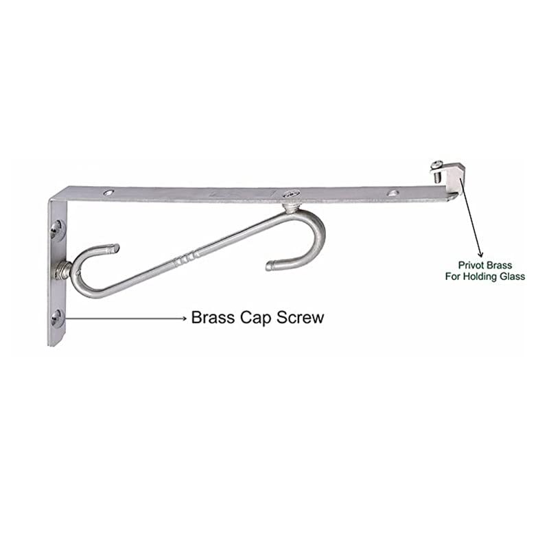 4 Ever “ 8 Inch L-Shaped Stainless Steel Wall Shelf Brackets – Pack of 2” - Image 5