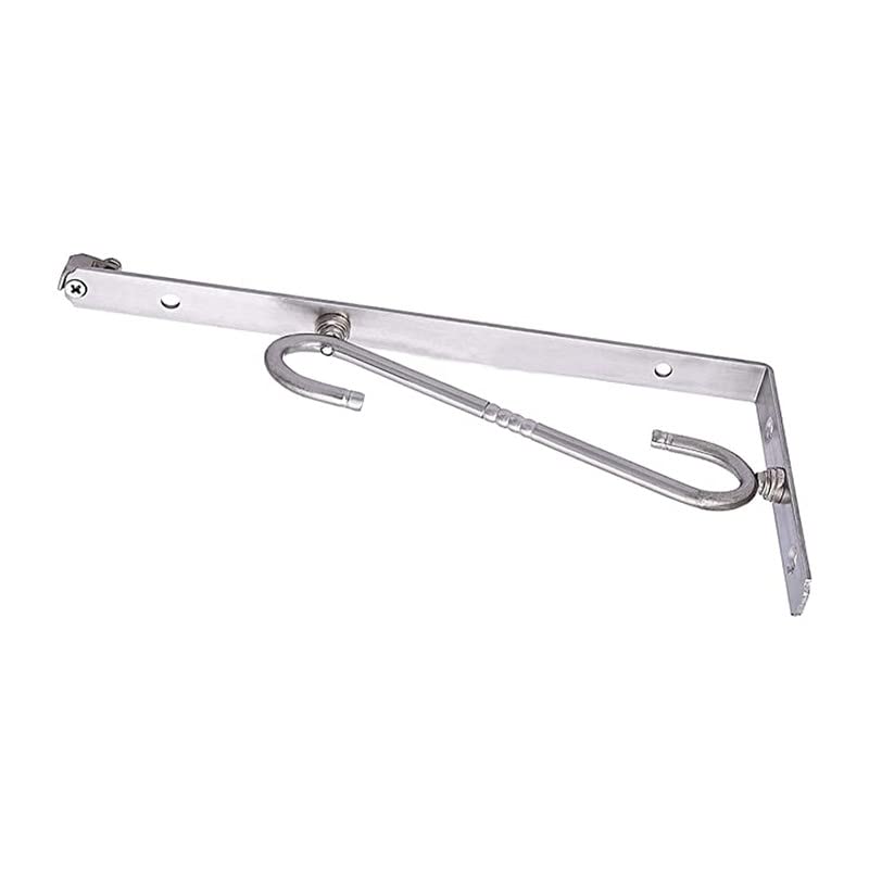 4 Ever “ 8 Inch L-Shaped Stainless Steel Wall Shelf Brackets – Pack of 2” - Image 2