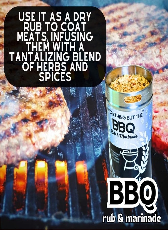 GUSTUS VITAE Everything But The BBQ Rub and Marinade | | Gourmet Seasoning | Artisanal Spice Blend | All Natural | Non GMO | GLP-1 Friendly | BBQ Grilling Seasoning | Hand Crafted | Made In USA | 7.5 oz | Small Batch | Gustus Vitae - Image 2