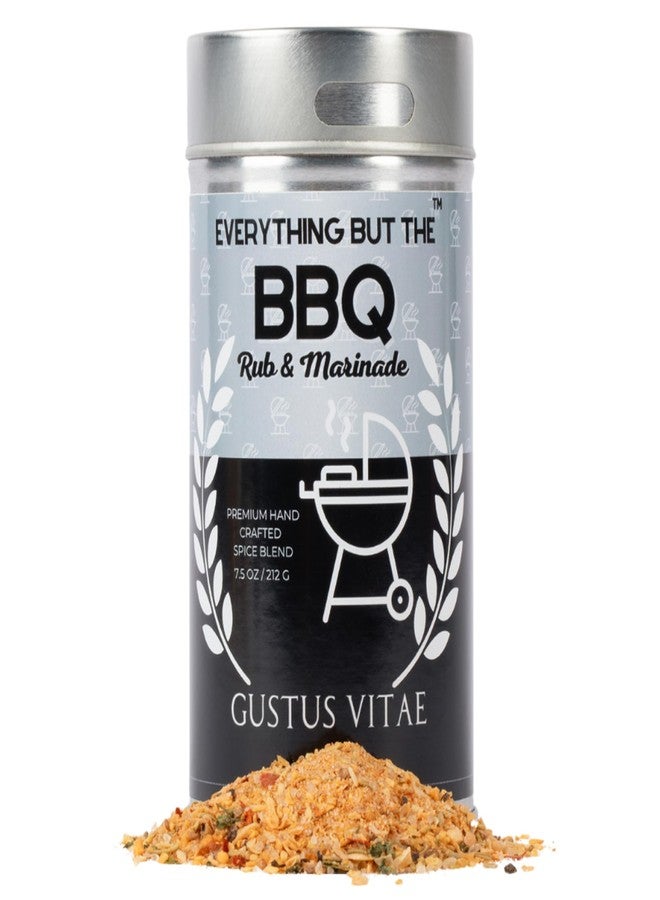GUSTUS VITAE Everything But The BBQ Rub and Marinade | | Gourmet Seasoning | Artisanal Spice Blend | All Natural | Non GMO | GLP-1 Friendly | BBQ Grilling Seasoning | Hand Crafted | Made In USA | 7.5 oz | Small Batch | Gustus Vitae - Image 1