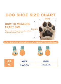 Generic Dog Boots Paw Protector, 4Pcs Breathable Dog Paw Protector, for Injured Paws Anti Slip Dog Shoes, Dog Walking Boots, for Small, Medium Dogs Boots Comfortable Paw Protection for Pet Puppy  - Image 3