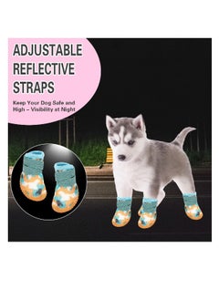 Generic Dog Boots Paw Protector, 4Pcs Breathable Dog Paw Protector, for Injured Paws Anti Slip Dog Shoes, Dog Walking Boots, for Small, Medium Dogs Boots Comfortable Paw Protection for Pet Puppy  - Image 5