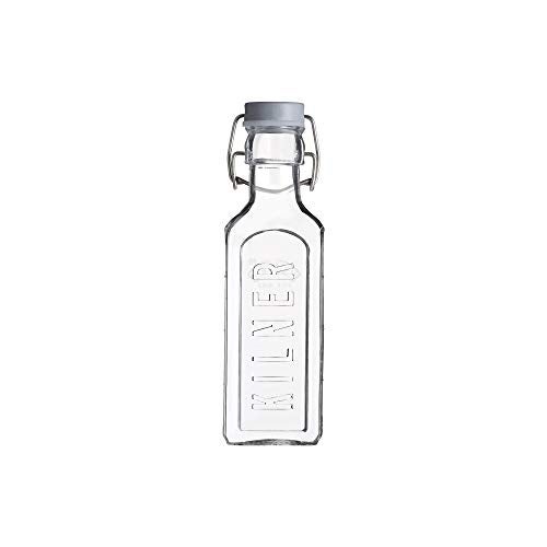 Kilner Premium 300ml Airtight Square Glass Oil Bottle with Clip Top Lid for Vinegar, Water, Dressings & Kitchen Pantry Use | Reusable Multipurpose Kitchen Storage Container - Image 3